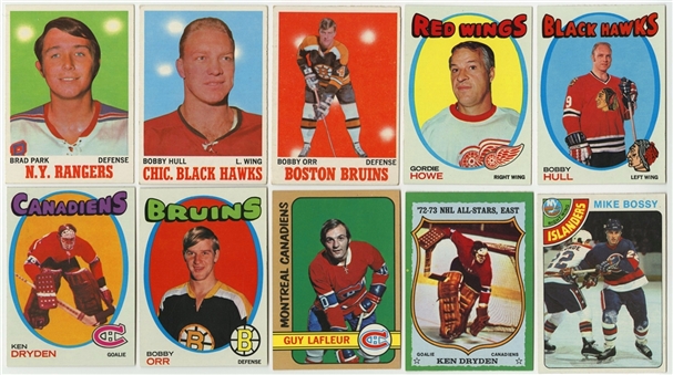 1970/71 to 1981/82 Topps Hockey High Grade Complete Sets Collection (13 Different)
